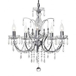 Elegant Crystal Chandelier with 5 Lights