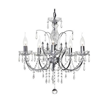 Elegant Crystal Chandelier with 5 Lights