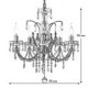 Elegant Crystal Chandelier with 5 Lights