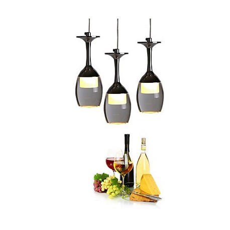 Pendant Lights LED 3 Lights Round Backplate Modern/Contemporary Living Room / Bedroom/Office Metal