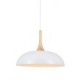 Mini Artistic Pendant Lamp/1 Light/Modern Simplicity/Black/White/Finish Aluminum & Wooden Droplight