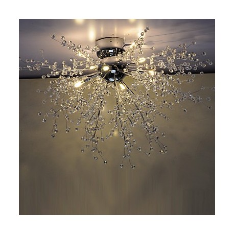 3 Modern/GDNS / Globe Crystal / LED / Bulb Included Chrome Metal ChandeliersLiving Room / Bedroom / Dining Room / Study