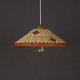 Coffee Bar Bamboo Hats Hat Chandelier Lamp