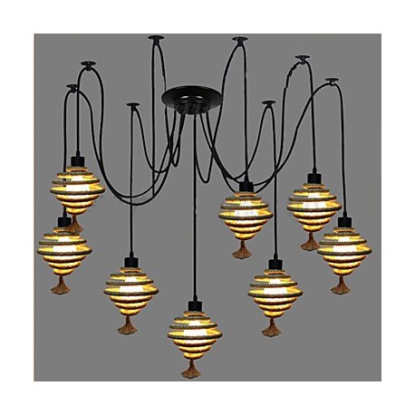 The Nordic Country Retro Honeycomb Chandelier Chandelier lamp The Heavenly Maids Scatter Blossoms. personality