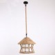 Rope 1 Light Pendant Lights Contemporary Country