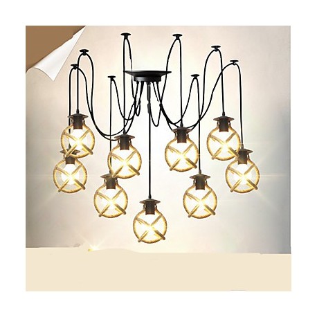 Rope lamp Chandelier Clothing Coffee Hall long Creative The Heavenly Maids Scatter Blossoms. Spider lamp