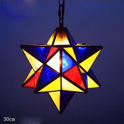 30CM Artistic Individuality Creative Restaurant Corridor Porch Corridor Balcony Modern Stars Droplight Lamp LED