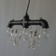 North American-Style Creative 3 Light Pendant In Pipe Design