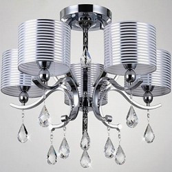 Modern K9 Crystal Chandelier E27 6 Lights