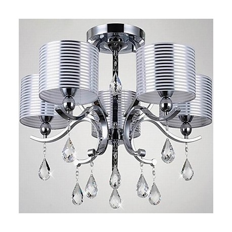 Modern K9 Crystal Chandelier E27 6 Lights