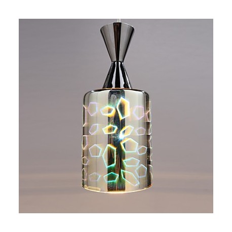 Dream laser Engraving Chrome Plated pendant lamp