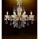 High-Grade Gold Wrought Iron Crystal Chandelier 8 Lights