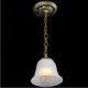 Bronze Pendant Lights Pattern-Glass-Shade European Retro Classic 220V