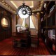 E27 24*19*20CM Modern Retro Style Of The Ancients For Classic Wooden Chandeliers Led Lamp Lighting