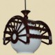 E27 24*19*20CM Modern Retro Style Of The Ancients For Classic Wooden Chandeliers Led Lamp Lighting