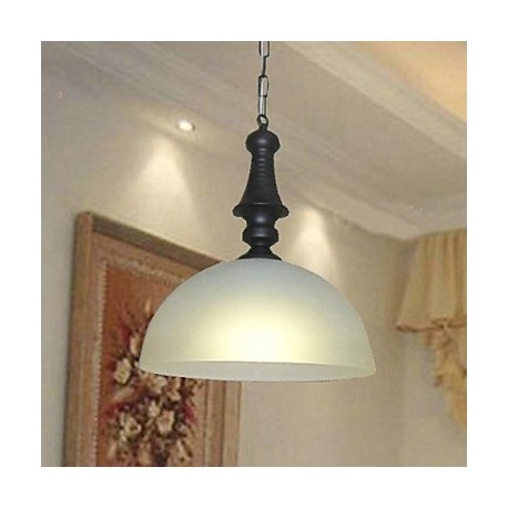 Max 60W Traditional/Classic / Bowl Mini Style Painting Metal Pendant Lights Living Room / Bedroom / Dining Room