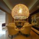 25*18CM Modern Rural Cany Art Woven Rattan Restaurant Single Head Droplight Lamp LED