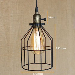 American Rural Industry Contracted Single Head Of Creative Small Hob Iron Chandelier