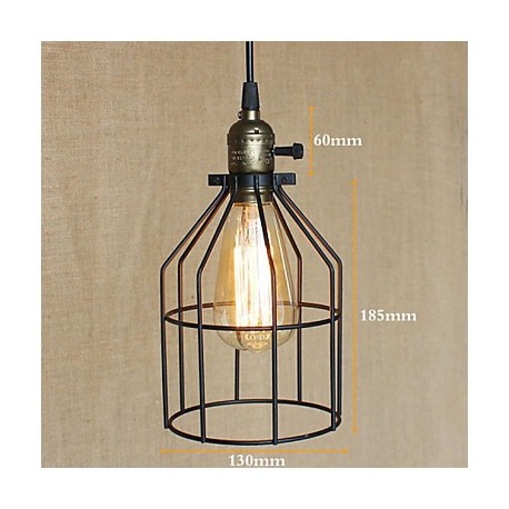 American Rural Industry Contracted Single Head Of Creative Small Hob Iron Chandelier