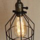 American Rural Industry Contracted Single Head Of Creative Small Hob Iron Chandelier