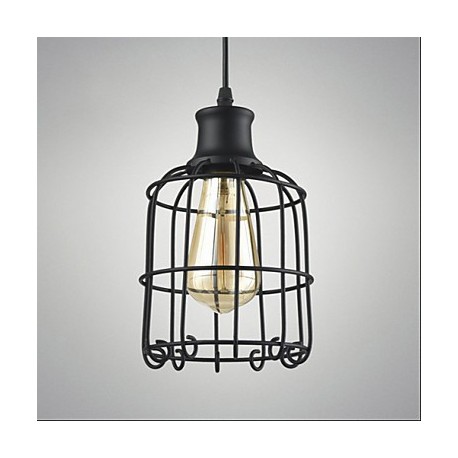 Edison Vintage Light Pendant Lamp Fixture Chandelier Cage Lampshade