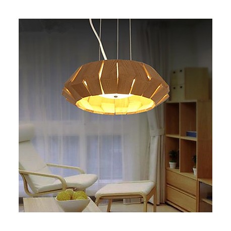 Chandeliers LED/Bulb Included Country Living Room/Bedroom/Dining Room/Study Room/Office/Kids Room/Game Room Wood/Bamboo