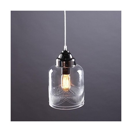 40W Modern/Contemporary / Traditional/Classic / Vintage / Lantern / Country Nickel Glass Pendant LightsLiving Room / Bedroom / D