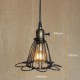 American Rural Industry Contracted Single Head Of Creative Small Hob Iron Chandelier