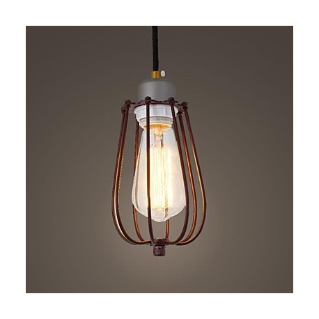 40W Vintage Mini Style Painting Metal Pendant LightsLiving Room / Bedroom / Dining Room / Study Room/Office / Kids Room / Game R