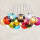 G4 220V 12CM Creative The Nordic Color Restoring Ancient Ways Goldfish Bowl Glass Creative Droplight Lamp Led Light