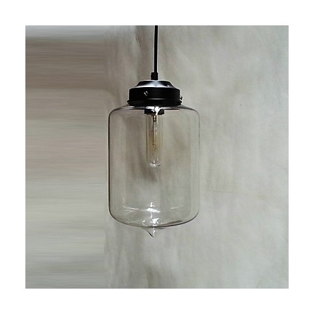 Bottle Design Pendant, 1 Light, Minimalist Iron Painting