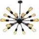 North American-Style Minimalist Radial 18 Light Chandelier