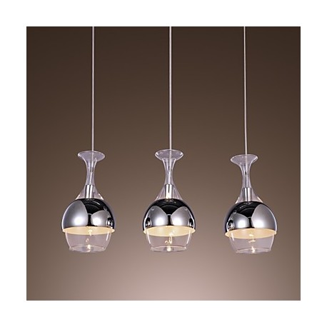 Modern Creative 3 Light Pendant in Shape Of Goblet