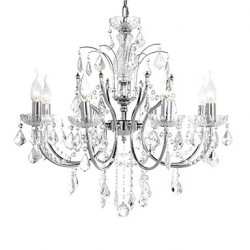 Elegant Crystal Chandelier with 8 Lights