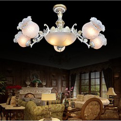 Chandeliers, Traditional/Classic/Vintage/Retro Living Room/Bedroom/Dining Room/Study Room/Office/Hallway Metal