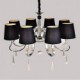 40 Traditional/Classic Bulb Included Nickel Metal Chandeliers Living Room / Dining Room