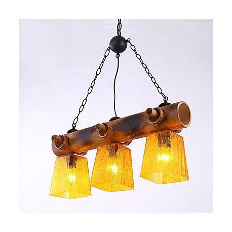 European Mediterranean American Country Bamboo Chandelier