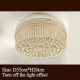 Modern Luxury Chandeliers Crystal Living Room LED Absorb Dome Light Diameter 35CM Contains 3 LED Bulbs