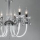 American-Style Lodge 6 Light Chandelier With Glass Shade