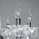 American-Style Lodge 6 Light Chandelier With Glass Shade