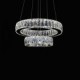 LED Crystal Chandelier Lights Modern Lighting Two Rings D2040 K9 Large Crystal Home Ceiling Light Fixtures