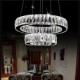 LED Crystal Chandelier Lights Modern Lighting Two Rings D2040 K9 Large Crystal Home Ceiling Light Fixtures