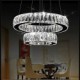 LED Crystal Chandelier Lights Modern Lighting Two Rings D2040 K9 Large Crystal Home Ceiling Light Fixtures