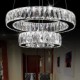 LED Crystal Chandelier Lights Modern Lighting Two Rings D2040 K9 Large Crystal Home Ceiling Light Fixtures