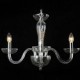 4-Light Crystal Pendant Light in Candle Lamp Bulb