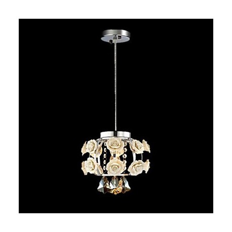 Chandeliers Crystal Modern/Contemporary/Lantern Living Room/Bedroom/Dining Room/Study Room/Office Metal 1 Light