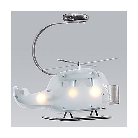 Simple Children Room lamp Cartoon Glass Helicopter lamp