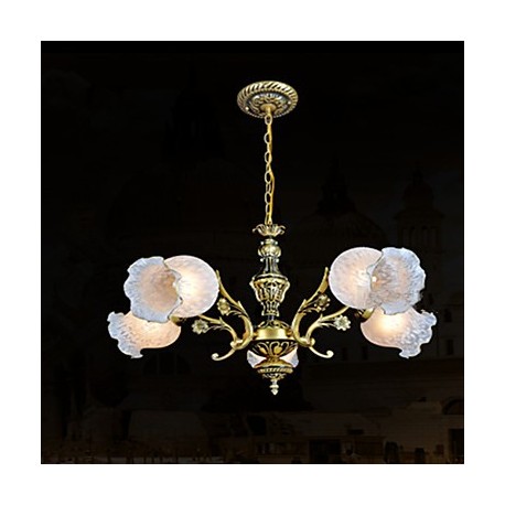 Chandeliers, Traditional/Classic/Vintage/Retro Living Room/Bedroom/Dining Room/Study Room/Office/Hallway Metal