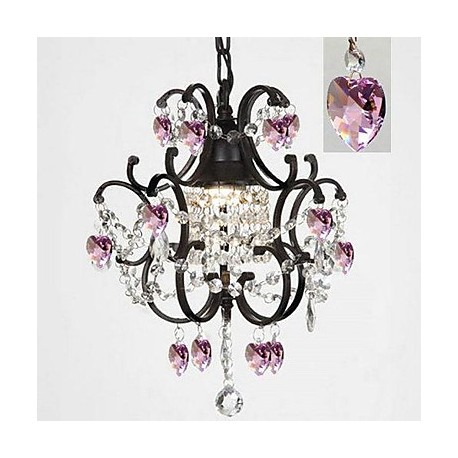 MAX:60W Traditional/Classic Crystal Painting Metal Chandeliers Bedroom / Dining Room / Study Room/Office / Hallway