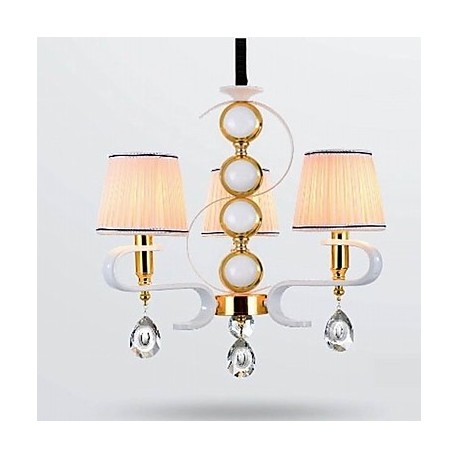 New Fabric Chandelier 3 Light Modern Minimalist High-Grade Lamp 110V or 220V